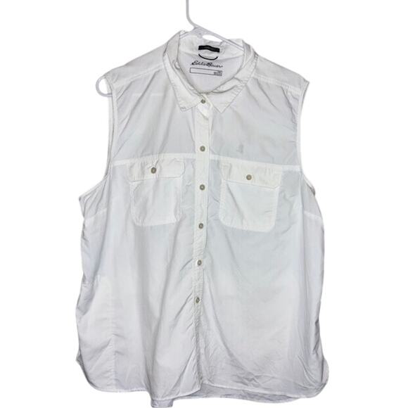 Eddie Bauer Womens Classic Fit Nylon Hiking and Outdoor White Size 2XL - Picture 1 of 7